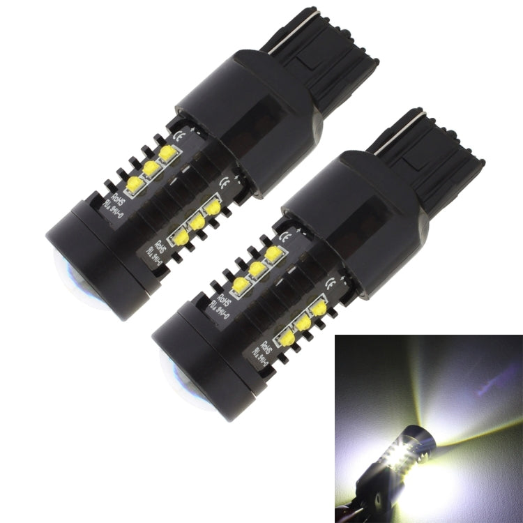 2 PCS MZ 10W 1080LM 5500K 7440 12 XB-D LED Car Reverse Lights T20 Tail Backup Lamps Car Tail Parking DRL Brake Parking Lights, DC 12-24V, 7440