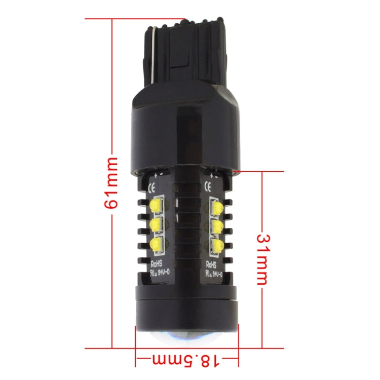 2 PCS MZ 10W 1080LM 5500K 7440 12 XB-D LED Car Reverse Lights T20 Tail Backup Lamps Car Tail Parking DRL Brake Parking Lights, DC 12-24V, 7440