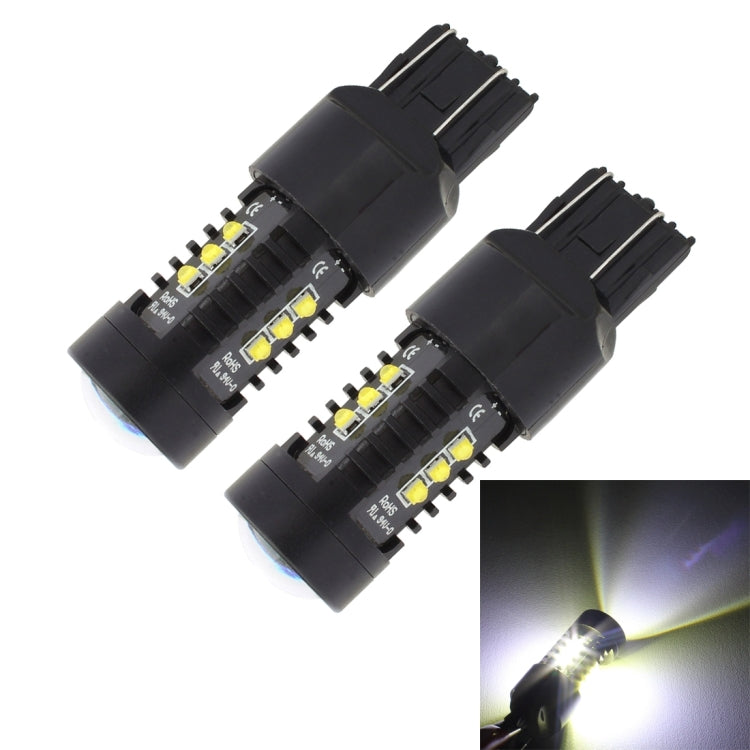 2 PCS MZ 10W 1080LM 5500K 7443 12 XB-D LED Car Reverse Lights T20 Tail Backup Lamps Car Tail Parking DRL Brake Parking Lights, DC 12-24V, 7443