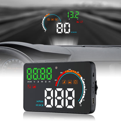 Q5 GPS 4 inch Vehicle-mounted Head Up Display Security System, Support Running Speed & Direction & Distance / Driving Kilometres /, Q5