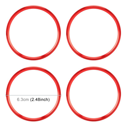 4 PCS Car Metal Wheel Hub Decoration Ring for BMW 5 Series 2018