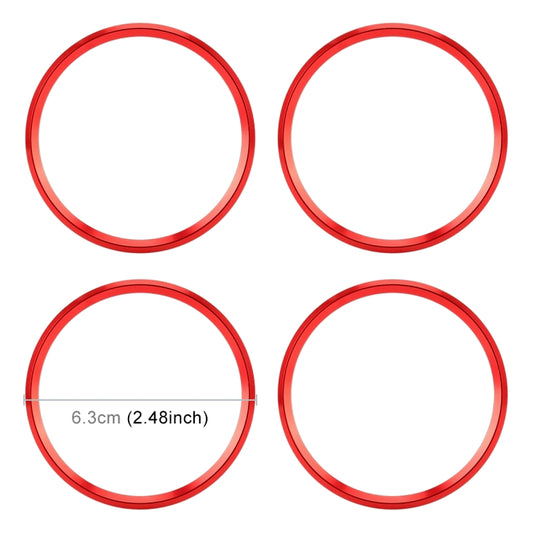 4 bagues de décoration de moyeu de roue en métal pour BMW Série 5 2018
