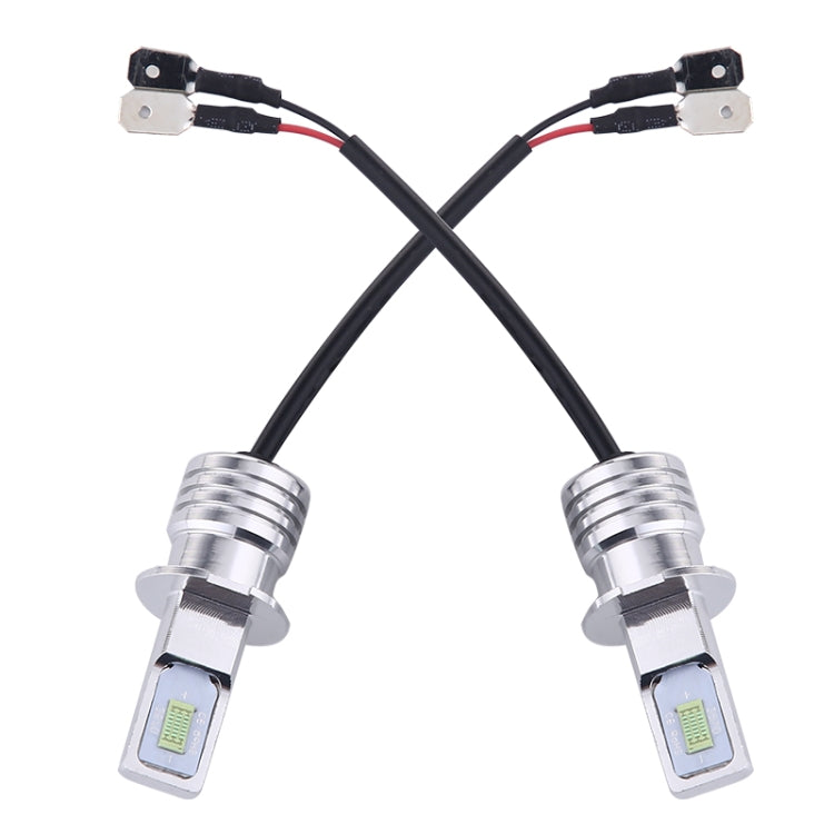 2 PCS H3 72W 1000LM 6000-6500K Super Bright Car Fog Light LED Bulbs, DC 12-24V, H3
