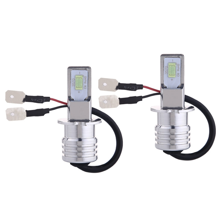 2 PCS H3 72W 1000LM 6000-6500K Super Bright Car Fog Light LED Bulbs, DC 12-24V, H3