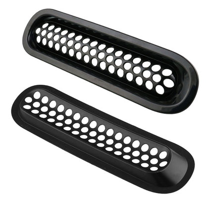 7 PCS Car Front Racing Front Grille Grid Insect Net for Jeep Wrangler JK 2007-2017, For Jeep Wrangler 2007-2017