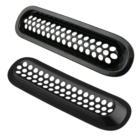 7 PCS Car Front Racing Front Grille Grid Insect Net for Jeep Wrangler JK 2007-2017, For Jeep Wrangler 2007-2017