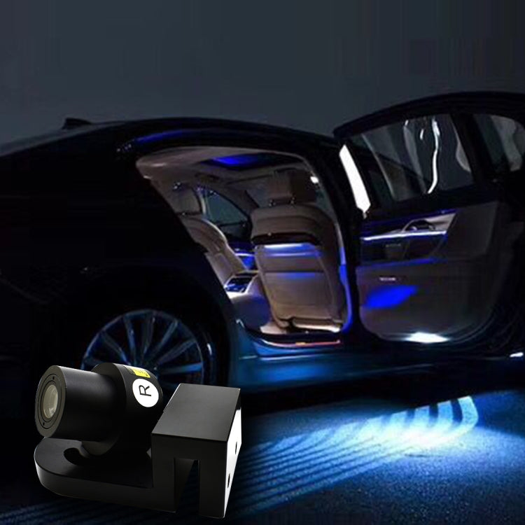 2 PCS DC 8-36V Ghost Shadow Courtesy Angel Wings Projection Lamp Car Door LED Welcome Lights, Red, White, Cold Blue, Blue