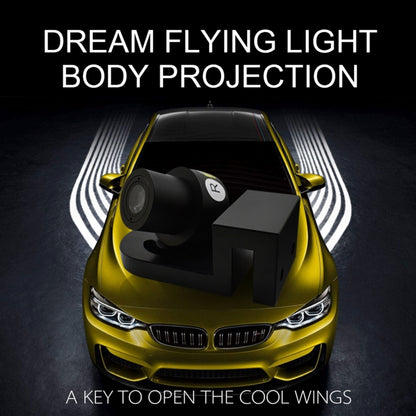 2 PCS DC 8-36V Ghost Shadow Courtesy Angel Wings Projection Lamp Car Door LED Welcome Lights, Red, White, Cold Blue, Blue