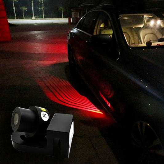 2 PCS DC 8-36V Lampe de Projection Fantôme Ombre Aile d'Ange Lumière de Bienvenue LED pour Porte de Voiture, Bleu Froid, Bleu, Rouge, Blanc