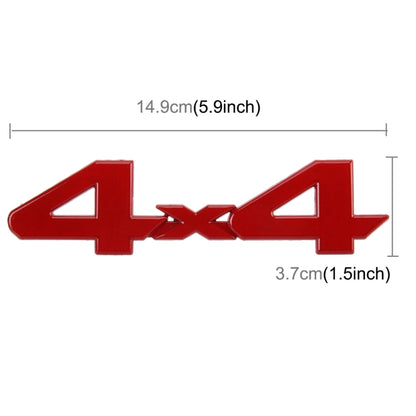 Auto Sticker Metal Fashion Car Stickers Auto Chrome Car Styling-covers Car Personality Accessories, 4X4 Sticker