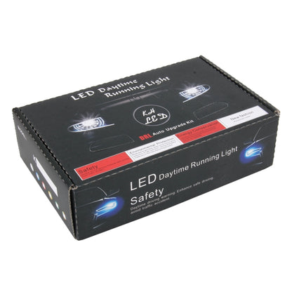 2 PCS DC 12V 6W 400 LM 6000K Tri Circular Car DRL Daytime Running White Lights Lamp, Cable Length: 50cm, DC 12V 6W 400 LM