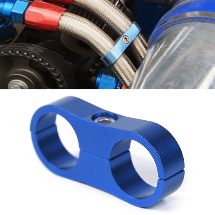 AN10 Automotive 2-hole High Pressure Tubing Fixing Clip Car Tubing Clamp Aluminum Alloy Clip Tubing Separator, Random Color Delivery, AN10
