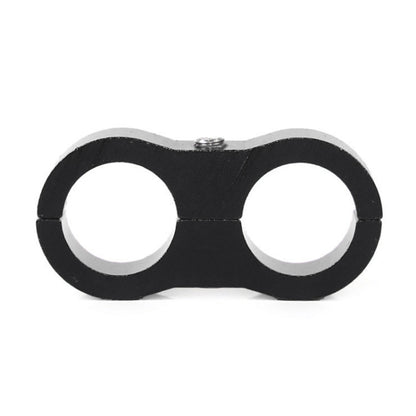 AN10 Automotive 2-hole High Pressure Tubing Fixing Clip Car Tubing Clamp Aluminum Alloy Clip Tubing Separator, Random Color Delivery, AN10