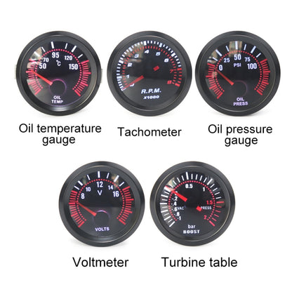 52mm 12V Universal Car Modified Oil Temperature Gauge, Oil Temperature Gauge