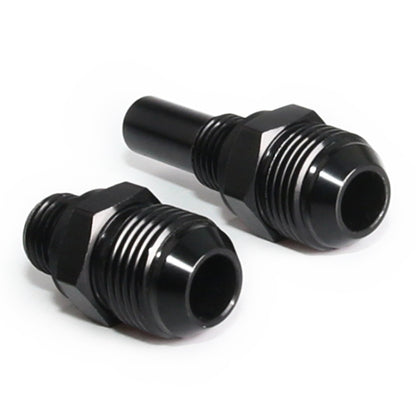 2 PCS Car Transmission Oil Cooler Adapters  AN8-1/4NPS Threaded Joints, AN8-1/4NPS