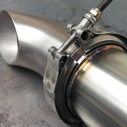 4 inch Car Turbo Exhaust Downpipe V-Band Clamp Stainless Steel 304 Flange Clamp, 4 inch V-Band Clamp