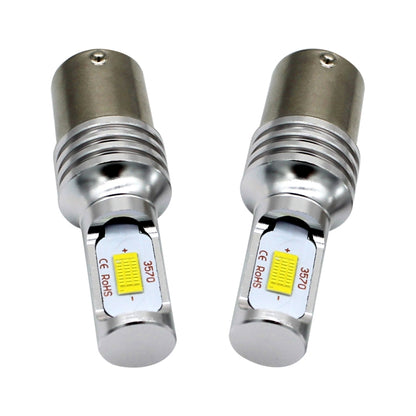 2 PCS Decode 1156/BA15S 72W LED Bulbs Light Car Auto Turn Lamp Backup Light, DC 12-24V, White, Yellow