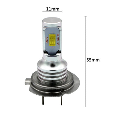 2 PCS H7 72W 1000LM 6000-6500K Super Bright White Light Car Fog LED Bulbs, DC 12-24V, H7