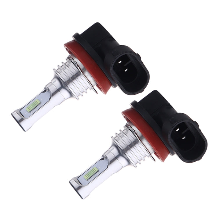 2 PCS H8/H11 72W 1000LM 6000-6500K Super Bright White Light Car Fog LED Bulbs, DC 12-24V, H8/H9/H10/H11, H8/H11