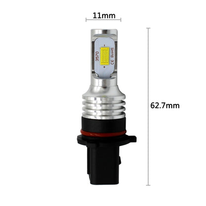 2 PCS P13w 72W 1000LM 6000-6500K Super Bright White Light Car Fog LED Bulbs, DC 12-24V, P13