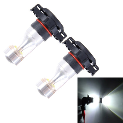 2 PCS H16 30W 350LM 6000K White Light CREE 6 LED Car Fog Light Bulb, DC 12V, H16