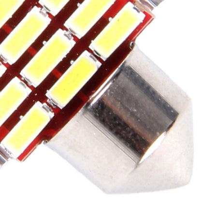 2 PCS DC 12V 3W 31MM Bicuspid Car Door Lamps Registration Mark light Dashboard Dome Door Lights LED Reading Lamp with 18 LED SMD 3014 Lights White, 31MM