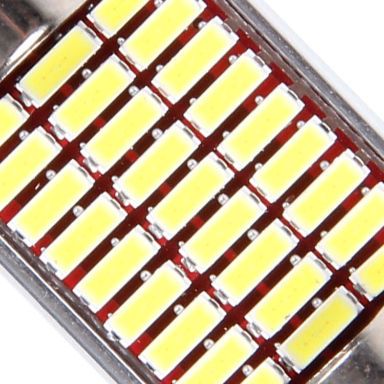 2 PCS DC 12V 6W 36MM Bicuspid Car Door Lamps Registration Mark light Dashboard Dome Door Lights LED Reading Lamp with 27 LED SMD 3014 Lights White, 36MM