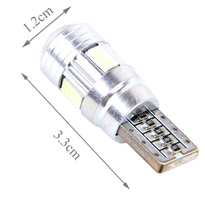 2PCS T10 3W Ice Blue Light 6 SMD 5630 LED Error-Free Canbus Car Clearance Lights Lamp, DC 12V, 6 SMD 5630 LEDs