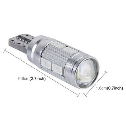 2 PCS T10 6W 10 SMD 5630 LED Error-Free Canbus Car Clearance Lights Lamp, DC 12V, 10 SMD 5630 LEDs, 5630-10smd LED