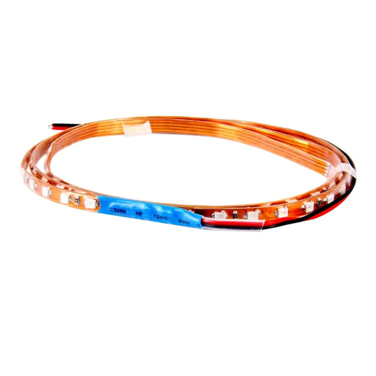 5 PCS Flow Style 45 LED 3528 SMD Waterproof Flexible Car Strip Light for Car Decoration, DC 12V, Length: 90cm, 90cm Blue, 90cm Pink, 90cm Green, 90cm Ice blue, 90cm Red, 90cm White, 90cm Yellow