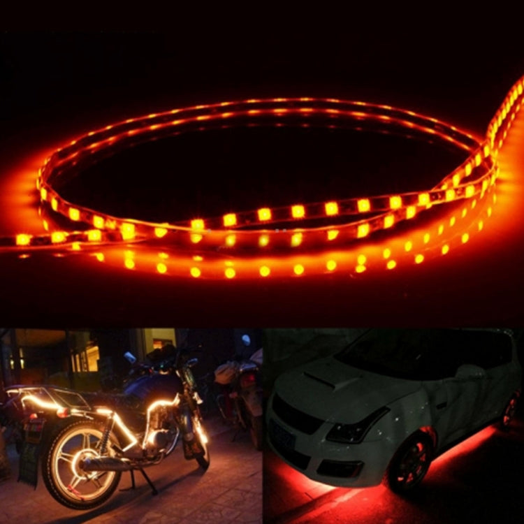 5 PCS Flow Style 45 LED 3528 SMD Waterproof Flexible Car Strip Light for Car Decoration, DC 12V, Length: 90cm, 90cm Blue, 90cm Pink, 90cm Green, 90cm Ice blue, 90cm Red, 90cm White, 90cm Yellow