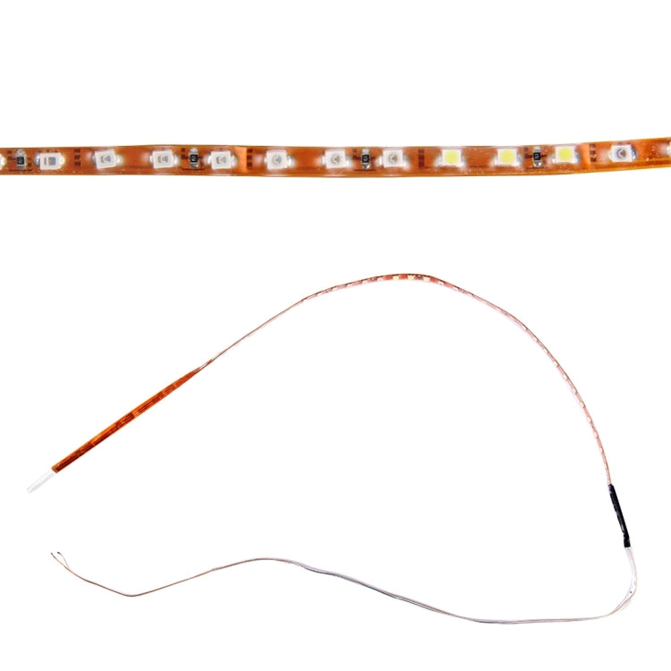 5 PCS Flow Style 45 LED 3528 SMD Waterproof Flexible Car Strip Light for Car Decoration, DC 12V, Length: 90cm, 90cm Yellow, 90cm Blue, 90cm Pink, 90cm Green, 90cm Ice blue, 90cm Red, 90cm White