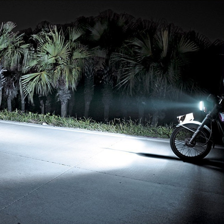 Phare de moto universel LED 10W-12W 1200 LM-1500LM, CC 12V-24V, 10W-12W 1200LM-1500LM