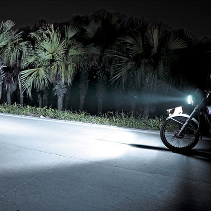 Phare de moto universel LED 10W-12W 1200 LM-1500LM, CC 12V-24V, 10W-12W 1200LM-1500LM