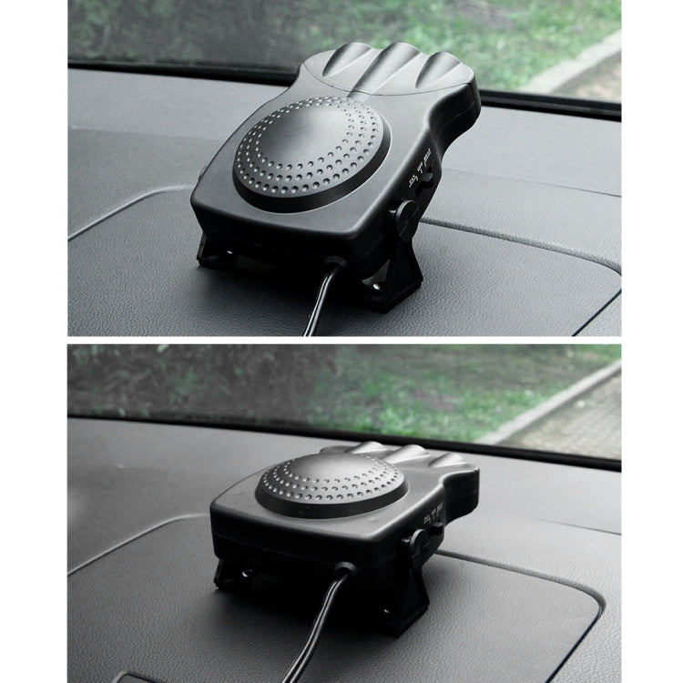 Chauffage électrique de voiture DC 12V 150W chaud et froid à triple sortie, dégivreur et désembueur de pare-brise, 150W Noir, 150W Rouge