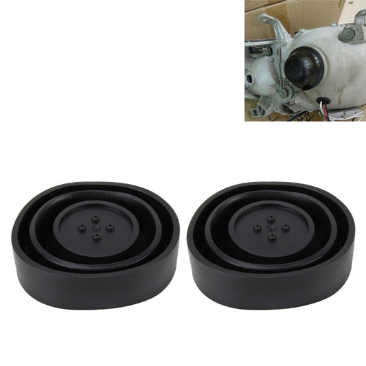 2 PCS Universal Car LED Headlight HID Xenon Lamp Silicone Dust Cover Seal Caps LED Headlight Seal Dust Seal Cover Dust Cover, Universal Dust Cover