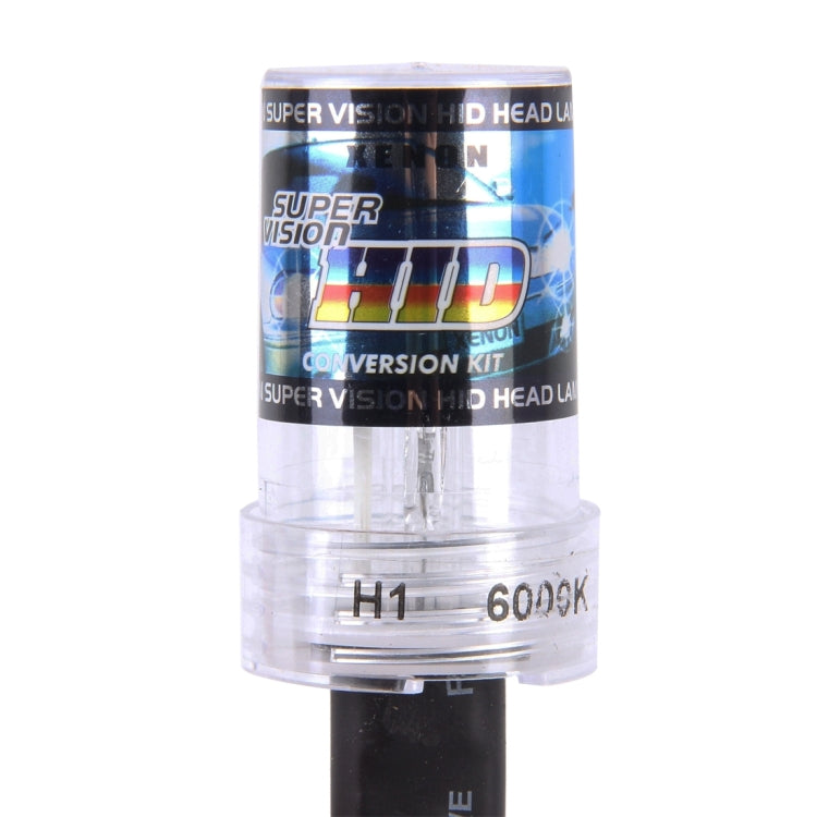 2PCS DC12V 35W H1 2800 LM HID Xenon Light Single Beam Super Vision Waterproof Head Lamp, Color Temperature: 6000K, H1