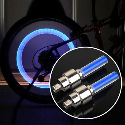 Lot de 2 lampes de roue avec batterie pour voiture/moto/vélo