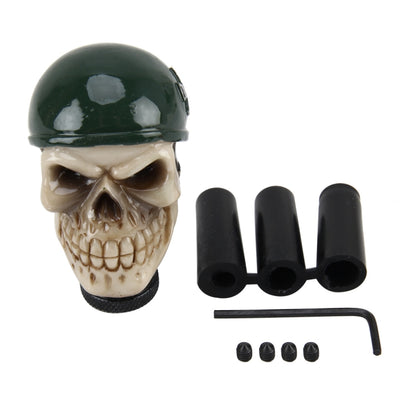 Universal Skull With A Hat Shape Car Gear Shift Knob Modified Car Gear Shift Knob Auto Transmission Shift Lever Knob Resin Gear Knobs, Skull Head Shape 5