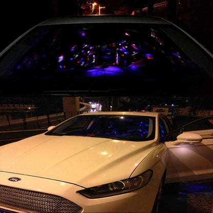 5V 6W Colorful Car Decoration DJ Light Sound Activated Rotating Strobe Effect Atmosphere Light Star Music Light Lamp with 6 RGB LED Lights, Cable Length:4m, Sound Activated Rotating Atmosphere Light