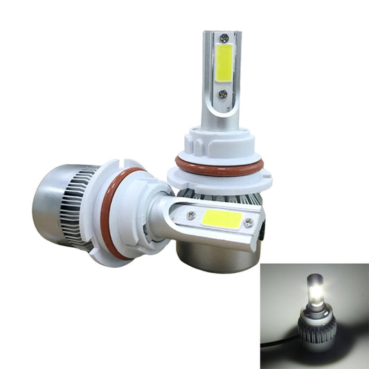 2pcs 9004 18W 1800LM 6000K Waterproof IP68 Car Auto LED Headlight with 2 COB LED Lamps, DC 9-36V, 9004