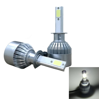 2pcs H1 18W 1800LM 6000K Waterproof IP68 Car Auto LED Headlight with 2 COB LED Lamps, DC 9-36V, H1