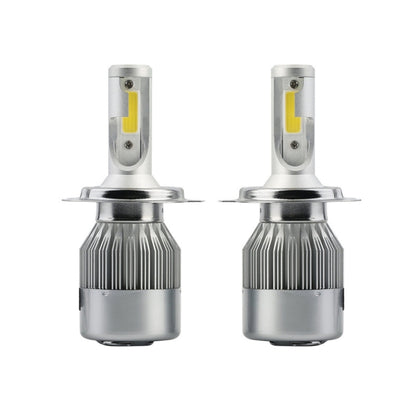 2pcs H4 18W 1800LM 6000K Waterproof IP68 Car Auto LED Headlight with 2 COB LED Lamps, DC 9-36V, H4