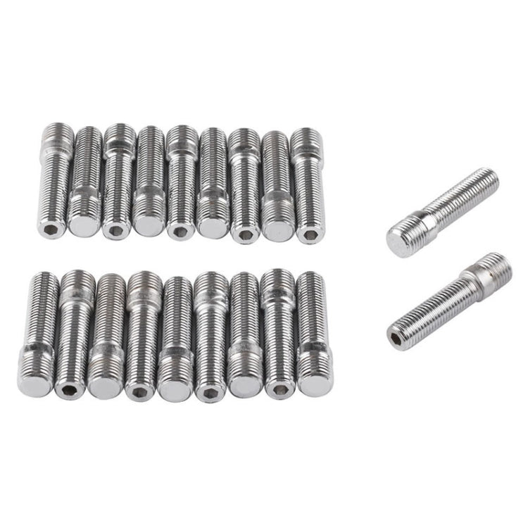 20 PCS 5.8cm Universal Car Modification Extended Wheels Stud Conversion M14x1.5 to M12x1.5 Screw Adapter LN032 LN033 LN044, 5.8cm M14x1.5 to M12x1.5