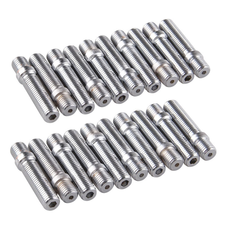 20 PCS 5.8cm Universal Car Modification Extended Wheels Stud Conversion M14x1.5 to M12x1.5 Screw Adapter LN032 LN033 LN044, 5.8cm M14x1.5 to M12x1.5