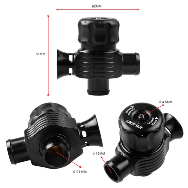 Car Modification Adjustable Blow Off Valve Turbine Relief Valve, Double Side