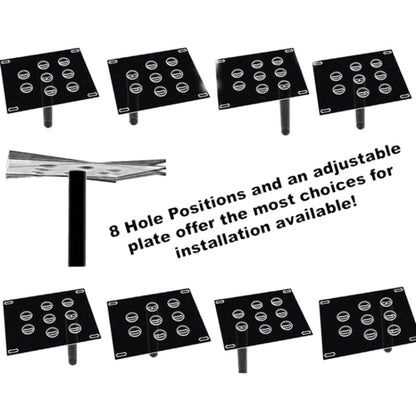 Car Front Bumper Tow Hook License Plate Mounting Bracket Holder for Mitsubishi Lancer-ex, For Mitsubishi Lancer-ex