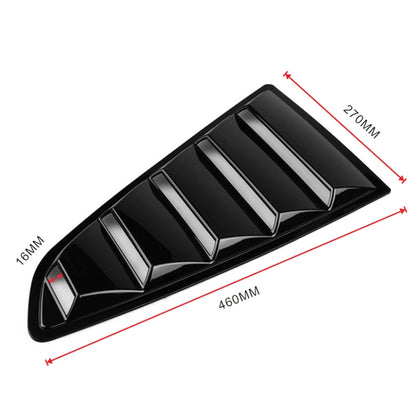 2 PCS Carbon Fiber Painted Panel Side Window Louver Cover Cooling Panel Trim Set for Ford Mustang 2015-2018, Carbon Fiber Painted Panel