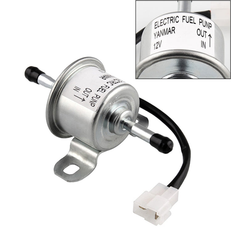 Car 90L/H In-Line Injection Fuel Pump External Electric Fuel Pump Flow 129612-52100 for Yanmar 4TNV88 Hitachi Mini Excavator, Car 90L/H In-Line Injection Fuel Pump