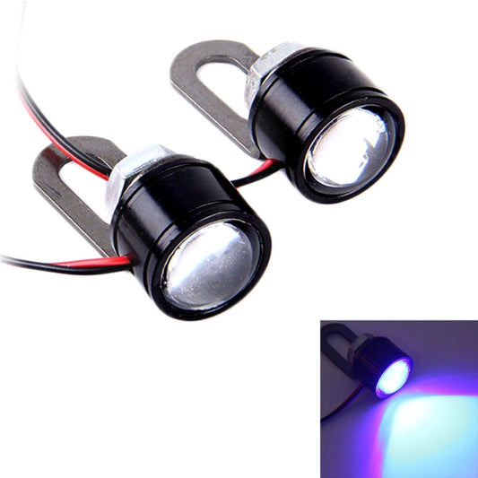 Lot de 2 feux LED «&nbsp;yeux d'aigle&nbsp;» 12&nbsp;V 3&nbsp;W pour moto, longueur du câble&nbsp;: 45&nbsp;cm